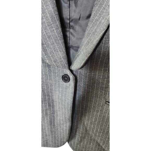 Bandolera Grey Pinstripe Vest, 12, NWT - Picture 4 of 9
